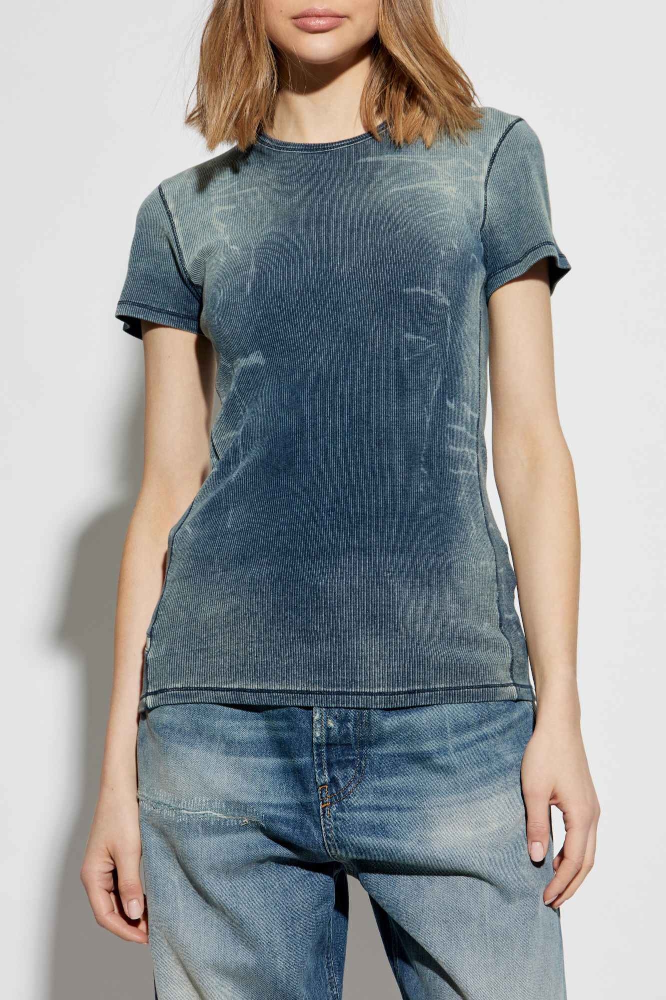 【deres 17th】breezy tops brynn navy Lace Top Chiffon Skater Dress | boohoo